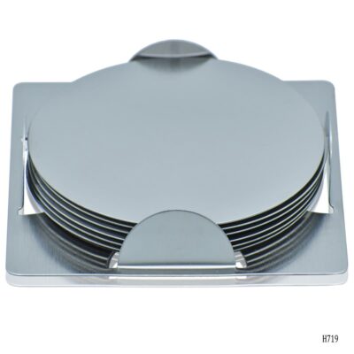 Tea Coaster Steel Round Set