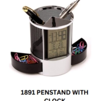 Pen Stan with Clock