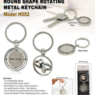 Rotating Metal Keychain