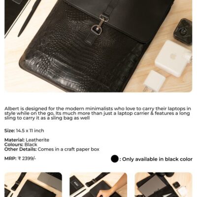 Albert Croco Laptop Sleeve Cum Sling Bag