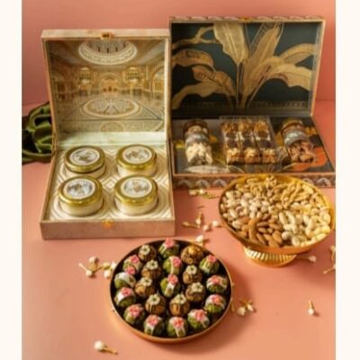 4 Jar mdf Dryfruit Box